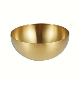 Decorative Fruits Serving Bowl Gold Plated Aluminum Storage Bowl Restaurant Serving Metal Bowl - Product Image 5