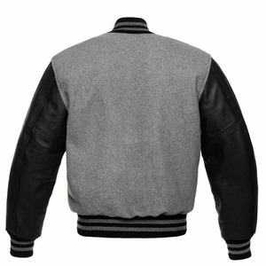 High Quality <b>Men</b> Varsity <b>Jacket</b> Custom College Letterman Baseball Coat Premium Wool <b>Leather</b> OEM ODM Sample Service - Product Image 5