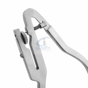 CLASTY INSTRUMENTS Poinçon à caoutchouc dentaire en acier inoxydable, instrument chirurgical manuel certifié CE Classe I - Product Image 5