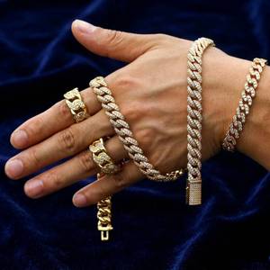 Morden Mossanite Diamond Cuban Link Chain <b>Silver</b> Hip Hop Style Iced <b>Necklace</b> <b>for</b> <b>Men</b> Fashion Accessory <b>for</b> Weddings & Gift Purpo - Product Image 4