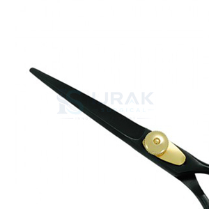 Ciseaux de coiffure professionnels en acier inoxydable, pointe acérée, pour droitiers, manche long, manche en plastique, usage en salon - Product Image 2