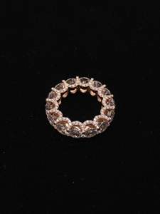 6mm VVS Lab Grown Diamond Eternity Band <b>Ring</b> 925 Sterling <b>Silver</b> Iced Out Full Eternity Men Hip Hop Diamond Look <b>Ring</b> Wholesale - Product Image 3