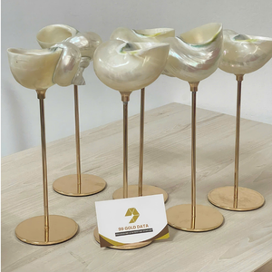 Copa de Vino de Concha Marina Natural Hecha a Mano, Reutilizable, Estilo Contemporáneo, Decorativa para Fiestas Tropicales, Bodas Costeras, Bar - Product Image 6