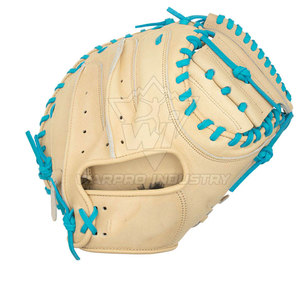 Gants de baseball professionnels en cuir pour l'entraînement au softball, durables, pour le jeu en intérieur et en extérieur, pour jeunes et adultes, équipement sportif avec une excellente adhérence - Product Image 2