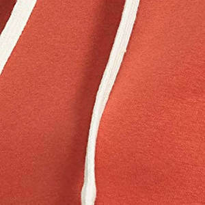 เสื้อฮู้ดผู้หญิง ผ้าเจอร์ซีย์รักษ์โลก ทรงสลิมฟิต สไตล์ลำลอง พร้อมเชือกผูกสีตัดกันและกระเป๋าหน้า - Product Image 6