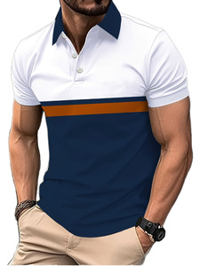 Polos pour hommes très vendus, couleur unie, vêtements décontractés, nouveau design, logo personnalisé, coton respirant, grande taille, polo de haute qualité - Product Image 1