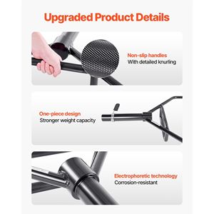 Barre hexagonale de 2 pouces avec poignées moletées, capacité de 800 lb, pour exercices de shrug, équipement d'entraînement de force et de musculation - Product Image 5