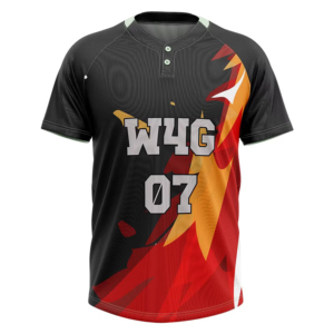Men's Black Striped Baseball Jersey W4G 07 Mayer Screen Printed Moisture Wicking <b>Polyester</b> Short Sleeve Regular Fit - Product Image 6