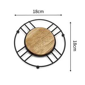 Posavasos Redondo Moderno de Acero Inoxidable, Resistente al Calor, Antideslizante, Lavable, Protector de Encimera de Cocina - Product Image 6