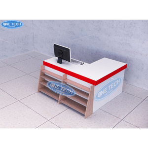 Stone-top <b>checkout</b> <b>counter</b> / Artificial stone-top cashier desk Vietnam One Tech Free Combination Customization - Product Image 2