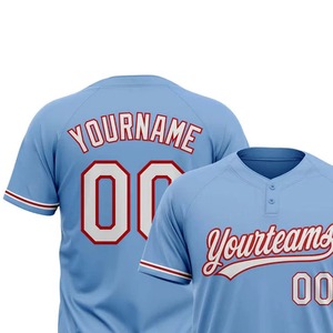 Maillot de baseball gris pour homme, manches courtes, imprimé par sublimation, respirant, polyester, coupe classique, toutes saisons, vêtements d'équipe - Product Image 3