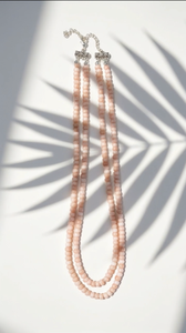 Women's Pink <b>Opal</b> Beaded Blush <b>Necklace</b>-Ethnic Style for Wedding & Party Gifts - Product Image 2