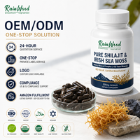 Rainwood Shilajit Sea Moss Bladderwrack Black Seed Capsules Bulk Supplier OEM