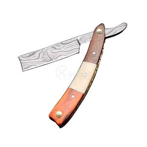 Navaja de Afeitar Ergonómica de Madera Oscura, Navaja de Afeitar Manual, Herramienta Profesional para Barberos, Proveedor OEM ODM - Product Image 6