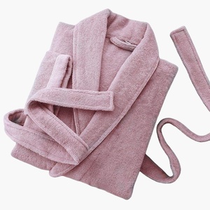 Peignoir unisexe de luxe en coton turc, thermique, longueur cheville, à capuche, personnalisable, avec cordon de serrage, couleur unie, été, ODM pour hommes - Product Image 4