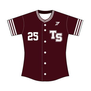 Camiseta de Softbol de Lanzamiento Lento para Hombre, Uniforme Transpirable de Poliéster para Adultos, Logotipo del Equipo Personalizado, Número y Nombre, Venta al Por Mayor Directa de Fábrica OEM - Product Image 1