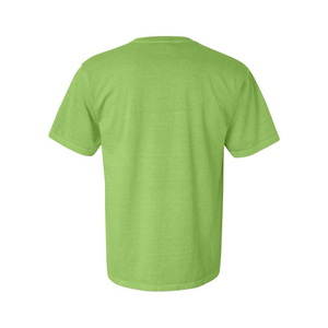 T-shirts décontractés pour hommes à col rond, 100% coton peigné, tissu teint en pièce, logo sur le devant, séchage rapide, respirant, manches courtes - Product Image 1