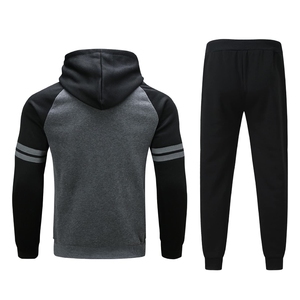 Derniers modèles de survêtements décontractés pour hommes, unis, avec impression de logo personnalisée, respirants, 100% coton, vêtements d'hiver - Product Image 2