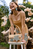 Sac à bandoulière perlé style bohème pour femme indienne, pochette de soirée, sac de shopping, sac messager fait main avec fermeture éclair
