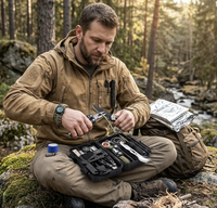 Kit d'outils tactiques de survie populaire, équipement d'urgence professionnel pour les voyages en pleine nature, le camping, les aventures en plein air, SOS