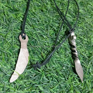 RFcrafts, collar con colgante de amuleto de runa de hierro ajustable hecho a mano, diseño geométrico para mujeres y hombres, collares con cuentas de moda - Product Image 3