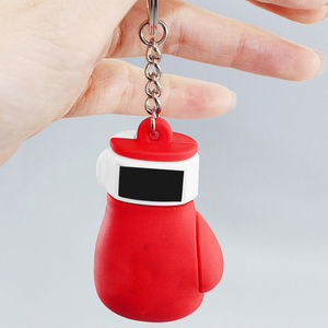 Premium <b>Leather</b> High Quality Light Thermal Boxing Keychain Boxing Gloves Shape Customized Logo Print Corporate Gift Daily Use - Product Image 3