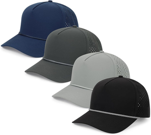 หมวกแก๊ปแฟชั่นกอล์ฟสีเทาอ่อนสะท้อนแสงสำหรับกิจกรรมกลางแจ้ง รับผลิตตามสั่งพร้อมโลโก้ - Product Image 1