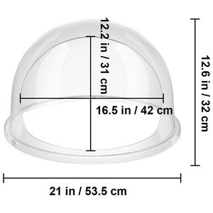 Copertura Protettiva a Cupola da 52 cm per Macchina Commerciale per Zucchero Filato da 20,5 Pollici (52 cm) di Diametro - Product Image 6