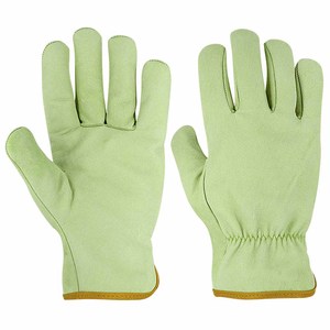 Guantes de Piel de Cabra Beige de Alta Calidad, Resistentes a la Abrasión, para Conducir, Jardinería y Protección de Manos - Product Image 5