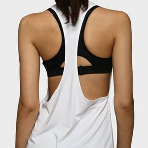 Camiseta Deportiva Informal sin Mangas para Mujer, Camiseta de Gimnasio Holgada, Camiseta Deportiva de Yoga para Mujer, Venta al por Mayor para Fitness - Product Image 6