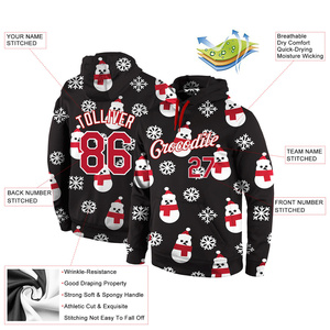 เสื้อฮู้ดดี้สีตามสั่ง โพลีเอสเตอร์ พิมพ์ลายแบบ Sublimation ทั้งตัว ผู้ผลิต OEM - Product Image 2