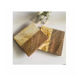 ชุดที่รองแก้วตกแต่งบ้านแบบทันสมัยถาดรองแก้ว4ชิ้นถาดรองแก้วทำจากเรซินทรงสี่เหลี่ยมพร้อมวัสดุแก้ว - Product Image 4