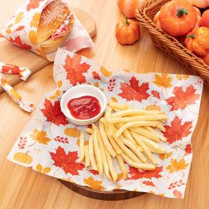 Custom Personalized <b>Biodegradable</b> Food Grade Double-Sided Glassine <b>Paper</b> Coated Eco-friendly Microwave Safe Craft <b>Paper</b> Basket - Product Image 2