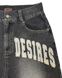 Trendy Men's Denim Jorts Wide Leg Streetwear Jean Shorts OEM Apparel Factory - Product Image 4