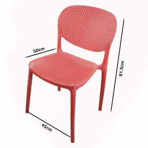 Silla de Salón Multicolor de Plástico, Sillas Duraderas y Ecológicas para Sala de Estar, Apilables, Diseño Moderno para Sala de Estar y Comedor - Product Image 5