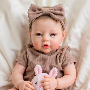 Muñecas Bebés <span class=keywords><strong>Reborn</strong></span> de Silicona de 16 Pulgadas, Modelo Ethan, Niña Pequeña, Cuerpo de Silicona Platino, <span class=keywords><strong>Ojos</strong></span> <span class=keywords><strong>Abiertos</strong></span> - Product Image 2