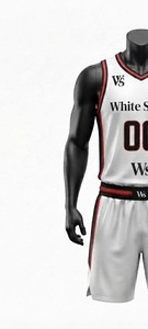 Camiseta de Baloncesto sin Mangas para Mujer, Color Blanco, Transpirable, de Spandex/Nailon, Cuello Redondo, 220g, Ropa Deportiva para Todas las Temporadas - Product Image 4