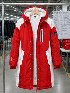 Outdoor Performance Swim Parka Custom Logo Windproof Waterproof Fleece Lined <b>Changing</b> <b>Coat</b> for Swimmers Teams and Coaches - Product Image 6