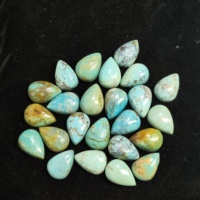 Turquesa Natural Octogonal Cabujón 10x14mm Piedra Preciosa Suelta con Base Plana para Joyería Suministro al por Mayor Brandon Jewel Infotech