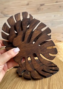 Popular Design Wooden Coaster for Home Hotels Tea Coffee Kitchenware Tea <b>Cup</b> Tableware Coaster <b>Customized</b> Style for Home Dining - Product Image 3
