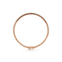 Bracelet tennis en or rose avec diamants marquise pour femme, serti en chaîne, de luxe
