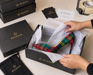 Custom Women Tartan Stiletto Heels | Scottish Plaid <b>Pointed</b> Toe High Heel Pumps | OEM Traditional Fashion Dress Shoes - Product Image 6