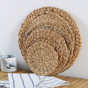 Hot Trending Water Hyacinth <b>Woven</b> Placemat Wicker <b>Coaster</b> Sustainable Custom Design Table Setting Accessories - Product Image 2