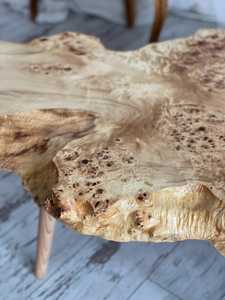Tree Slice <b>Table</b> Nature Inspired Decor Solid <b>Walnut</b> <b>Table</b> Decorative Wood Furniture Minimalist <b>Coffee</b> <b>Table</b> with wooden legs - Product Image 2