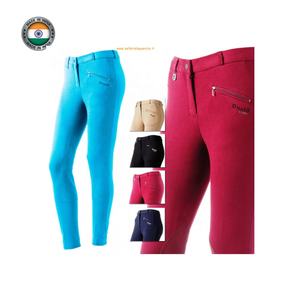 Pantalones de montar a caballo para hombre cómodos al por mayor, pantalones de nailon con logotipo personalizado, ropa ecuestre con estampado de silicona de estilo occidental - Product Image 1