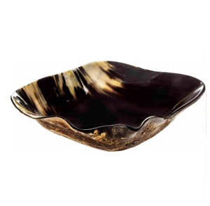Meilleure Vente : Bol de Service en Corne d'Inde, Écologique, Design Minimaliste Moderne, Tonations Brunes, Poli, Léger, Décoratif - Product Image 2