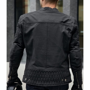 Chaqueta de Motociclismo de Cuero Estampada de Secado Rápido para Invierno, Manga Larga, de Alta Calidad para Hombre - Product Image 6