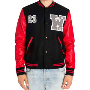 แจ็คเก็ตเลตเตอร์แมนสำหรับผู้ชาย แฟชั่นเสื้อผ้ากลางแจ้ง MOQ ต่ำ รับสั่งทำโลโก้ แจ็คเก็ตเลตเตอร์แมนสำหรับฤดูหนาว - Product Image 1