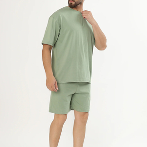 Ensemble T-shirt et short décontracté pour homme, haute qualité, respirant, idéal pour l'été - Product Image 3