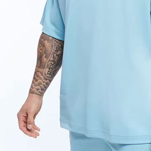 Camiseta de moda estampada 100% algodón para hombre, de alta calidad, cuello redondo, corte holgado, talla grande. - Product Image 4